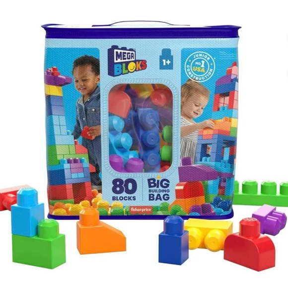 Fisher-Price Mega Bloks Big Building Bag NWOT - Picture 1 of 10